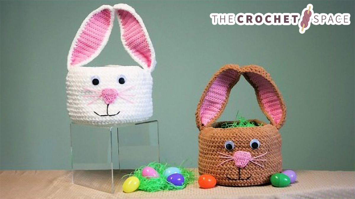 Treatsie Crocheted Bunny Basket || thecrochetspace.com