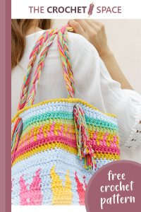 tulip garden crochet bag || editor