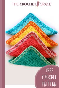 tunisian crochet washcloths || https://thecrochetspace.com