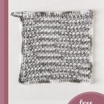 tunisian seed crochet dishcloth || editor