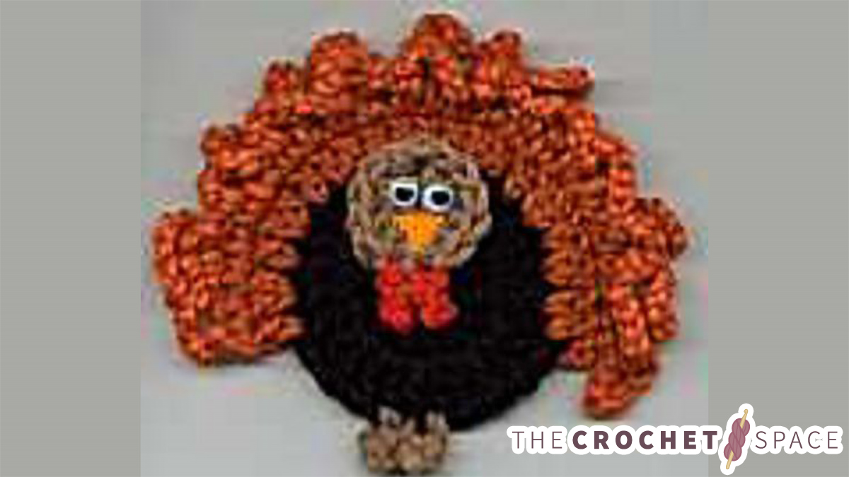 Turkey Crochet Fridge Magnet || thecrochetspace.com