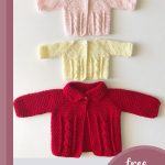 twisted cable crochet baby sweater || editor