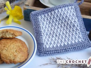 Typical Tunisian Crochet Potholder || thecrochetspace.com