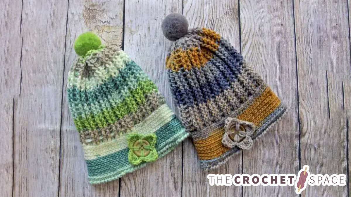Uniquely Ribbed Crochet Hat || The Crochet Space