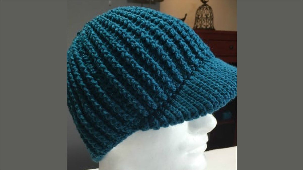 unisex crocheted messy bun hat || editor