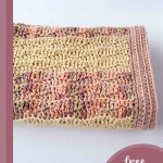 vanilla blush crochet baby blanket || editor