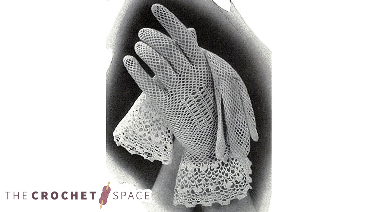Vintage Bridal Crochet Gloves || The Crochet Space