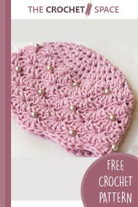 vintage crocheted pearl baby hat || editor