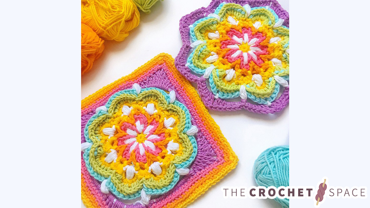 Vintage Rainbow Crochet Mandala || thecrochetspace.com