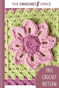 water lily crocheted afghan square || editor