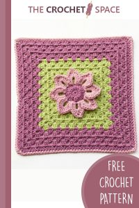 water lily crocheted afghan square || editor