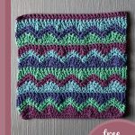 wave connection crochet dishcloth || editor