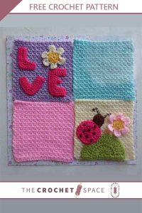 whimsical crocheted mini afghan squares || editor