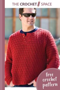 wine country crocheted pullover || editor