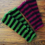 Witches Crocheted Leg Warmers. Two pairs of folded leg warmers || thecrochetspace.com
