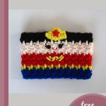 wonder woman crochet cozy || editor
