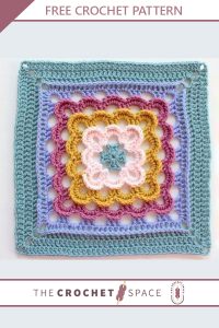 yarn clouds crocheted square || editor