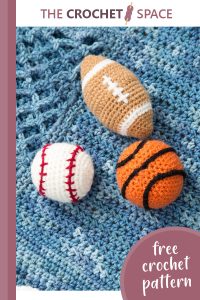 young athlete crocheted blanket & rattles || editor