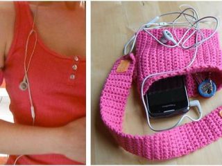 handy crocheted running armband | the crochet space